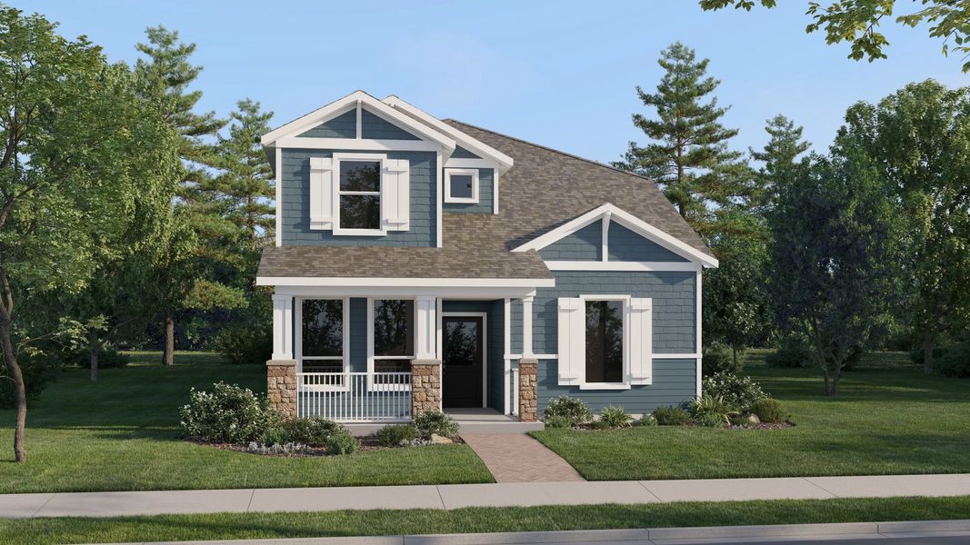 Home exterior render streetview Home exterior render streetview