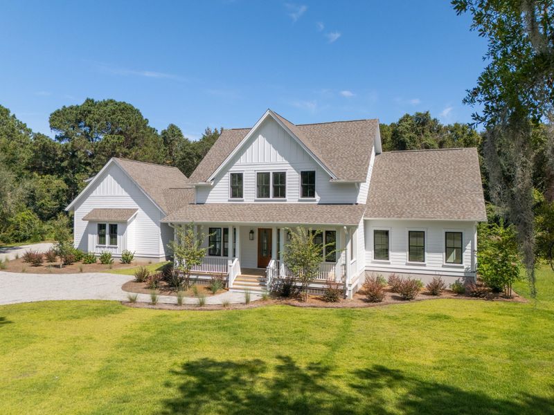 Front exterior of a new home in , Johns Island, SC, highlighting curb appeal (Image 34).