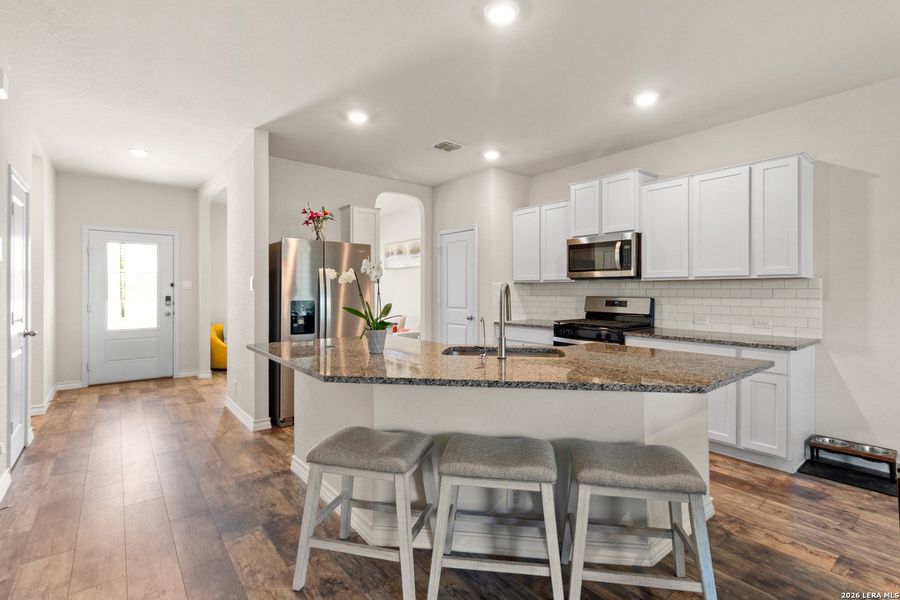 Furnished interior view inside a new home in , San Antonio (Image 5). Furnished interior view inside a new home in , San Antonio (Image 5).