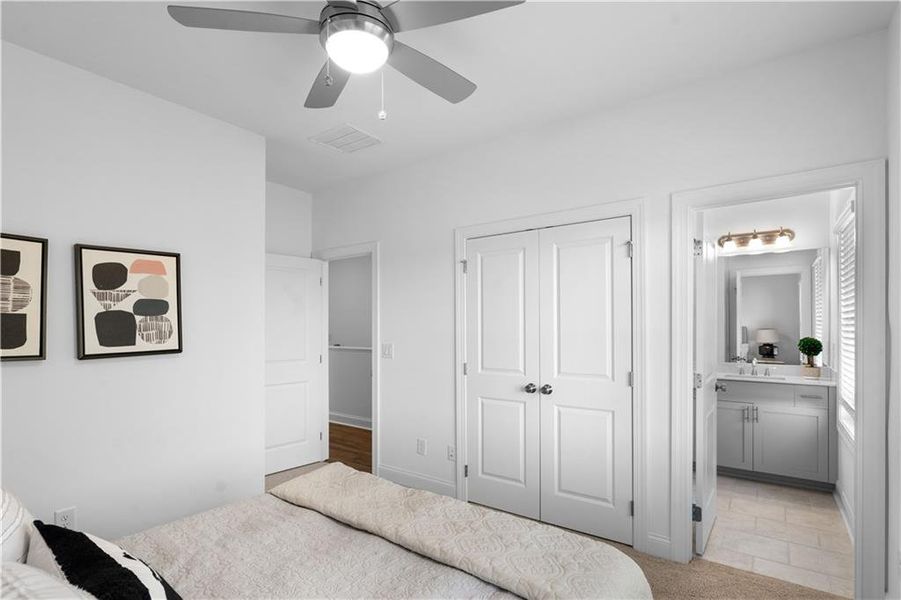 Furnished interior view inside a new home in Brackley Townhomes, Cumming (Image 58). Furnished interior view inside a new home in Brackley Townhomes, Cumming (Image 58).