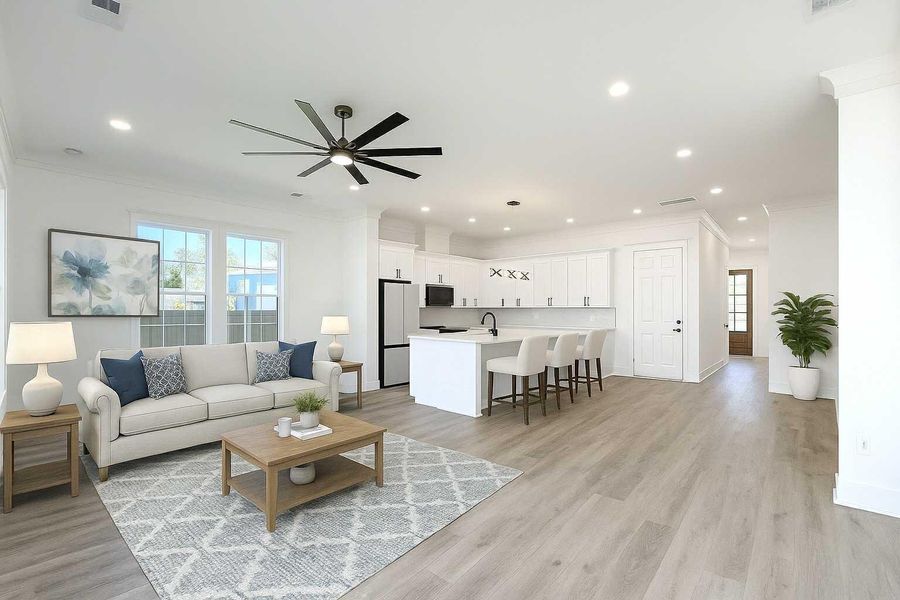 Furnished interior view inside a new home in , North Charleston (Image 11).