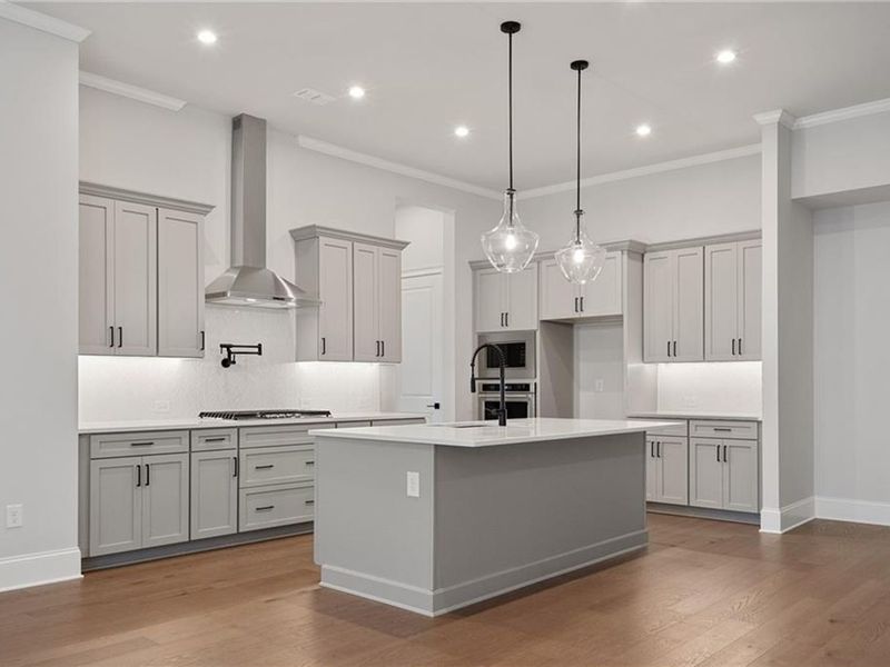 Furnished interior view inside a new home in The Village at Towne Lake, Woodstock (Image 3).