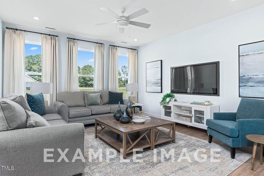 Furnished interior view inside a new home in Tobacco Road, Angier (Image 11).