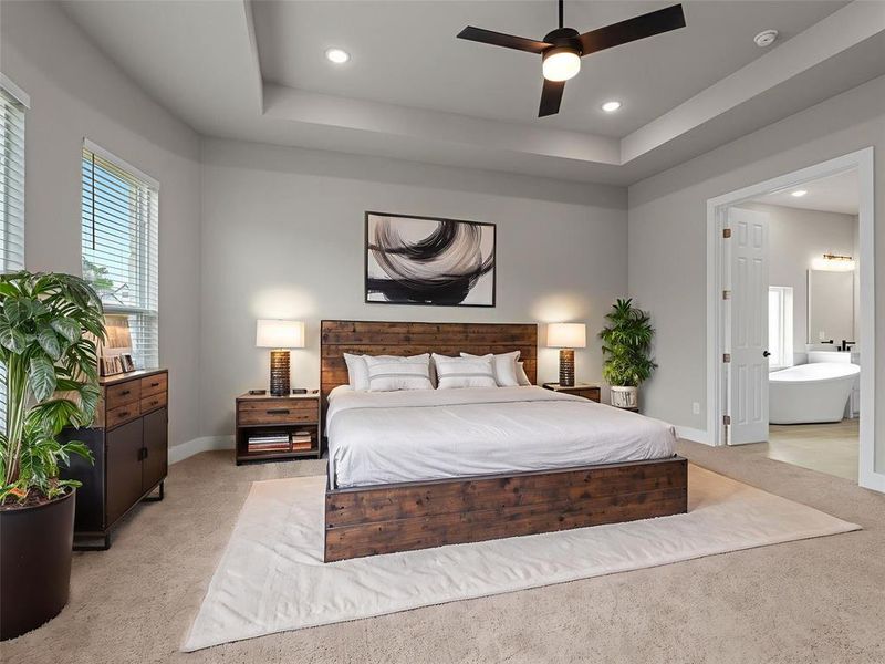 Furnished interior view inside a new home in , Denison (Image 18).