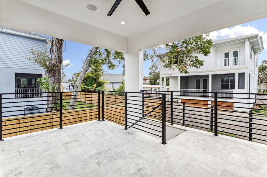 Exterior details and patio area of a home in , Tampa (Image 24).
