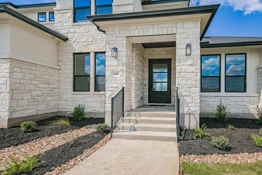 Representative exterior details of a home built from the Vanderpool II by Giddens Homes in Whispering Wind, Bertram (Image 37).
