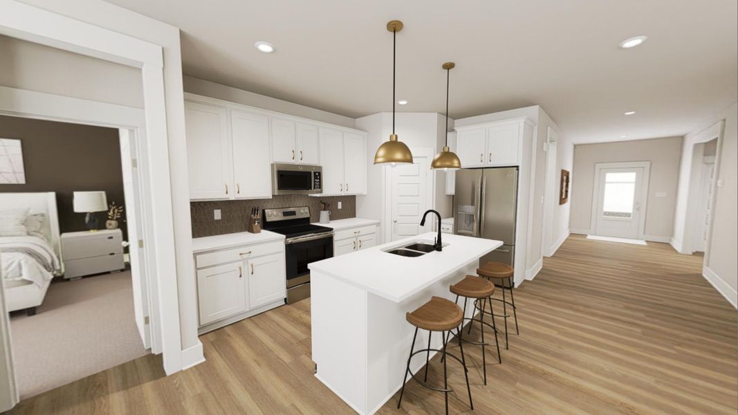 Furnished interior view inside a new home in McConnell Ridge, McLeansville (Image 6).