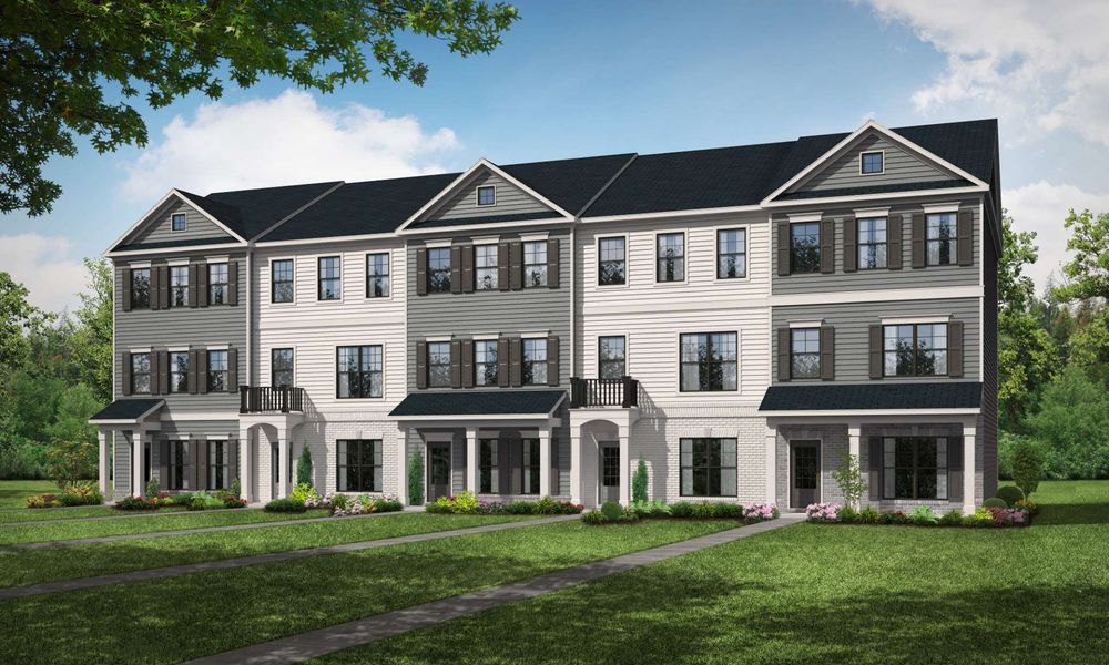 Representative exterior photo of a completed home built from the Archer by KM Homes in Nickel Creek at Newnan Crossing, Newnan, GA (Image 1).