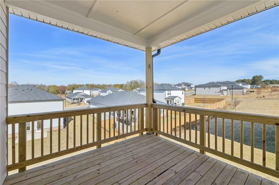 Exterior details and patio area of a home in Preserve at Mountain Creek, Pendergrass (Image 31).
