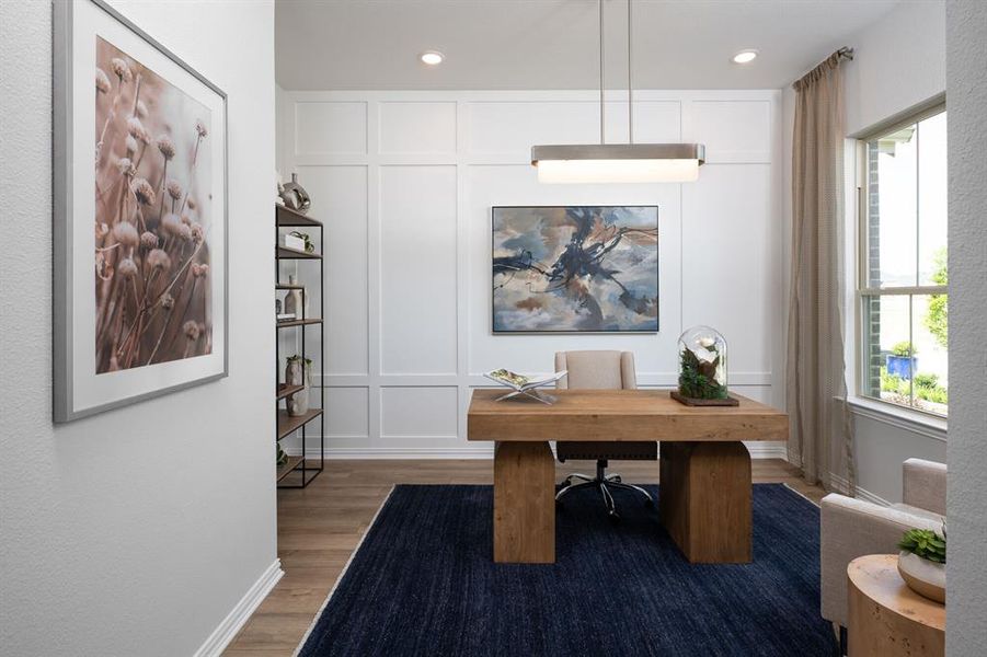 Furnished interior view inside a new home in Villages of Hurricane Creek, Anna (Image 13).