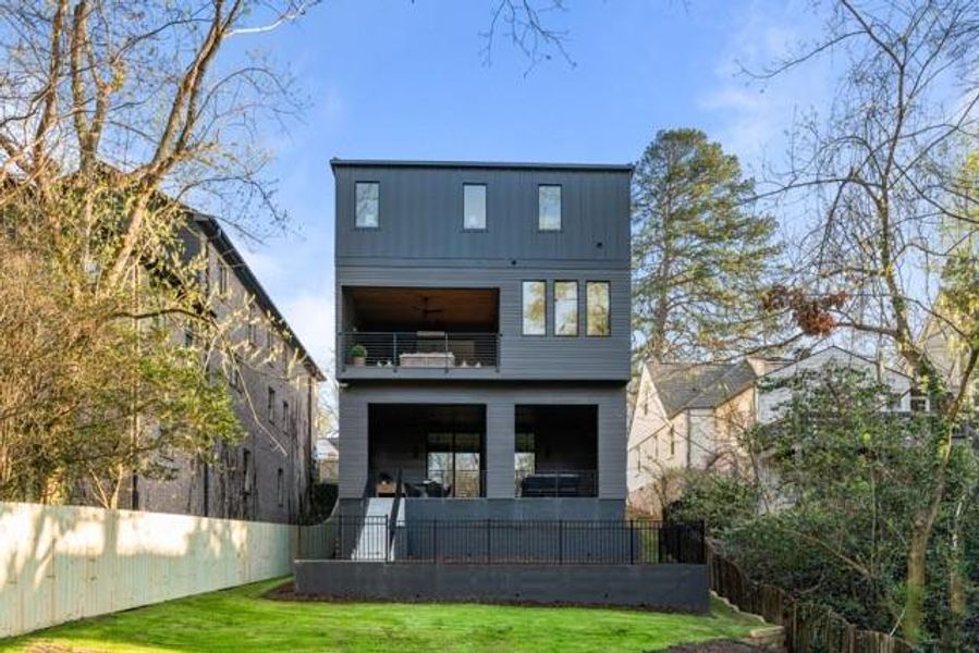 Front exterior of a new home in , Atlanta, GA, highlighting curb appeal (Image 24).