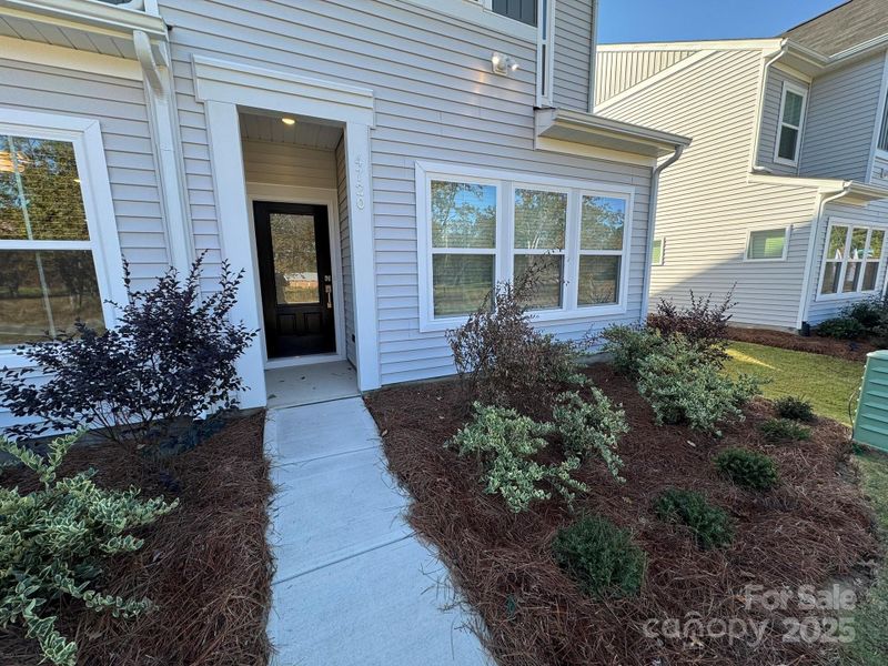 Entry and landscaping Entry and landscaping