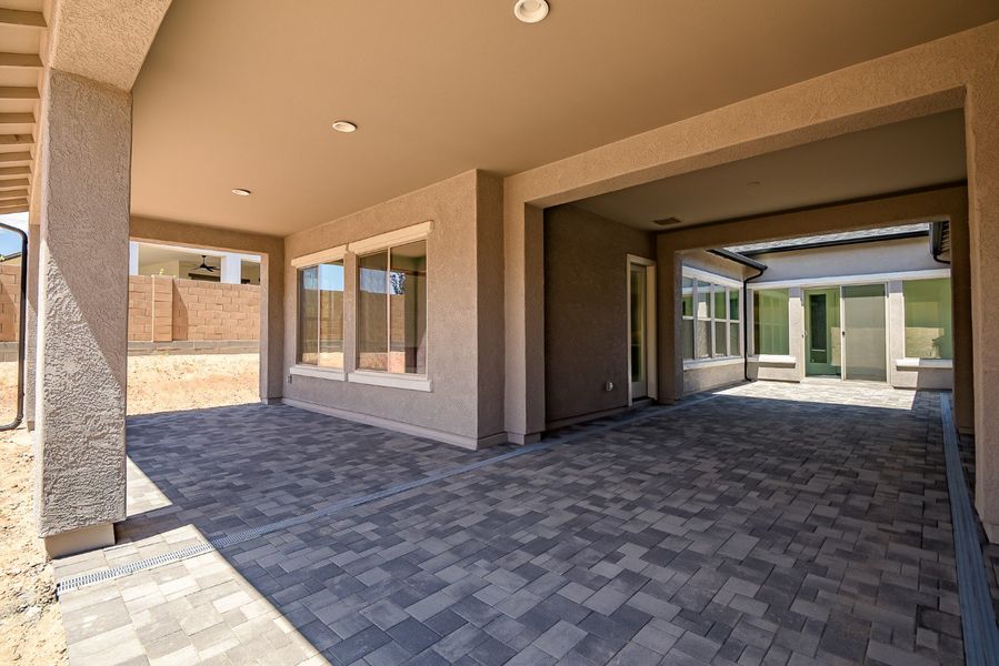 Exterior details and patio area of a home in Overlook at The Dells, Prescott (Image 29). Exterior details and patio area of a home in Overlook at The Dells, Prescott (Image 29).