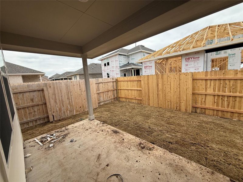 Exterior details and patio area of a home in La Cima, San Marcos (Image 22).