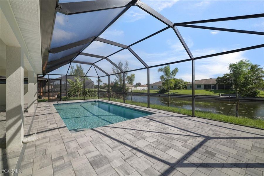 Exterior details and patio area of a home in Cape Coral, Cape Coral (Image 27).