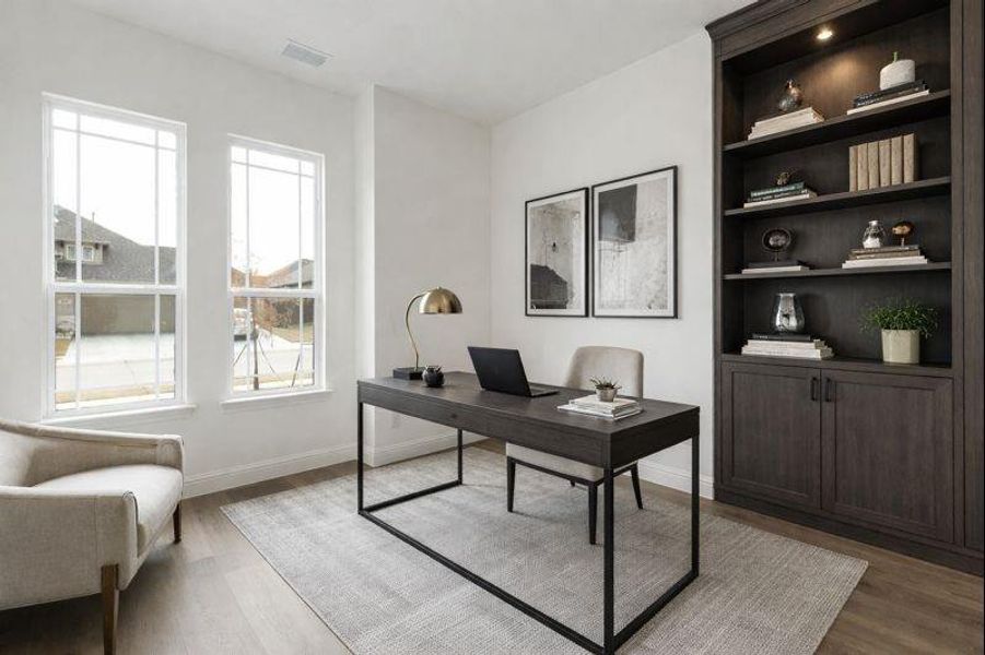Furnished interior view inside a new home in Timberbrook, Justin (Image 15).