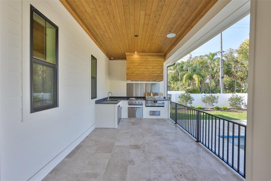 Exterior details and patio area of a home in , Tampa (Image 36).