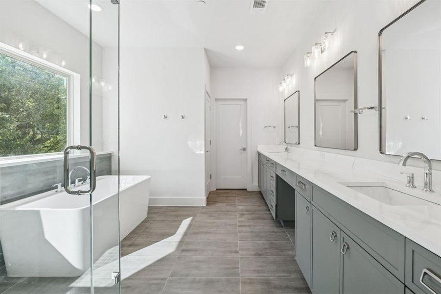 Primary bathroom.