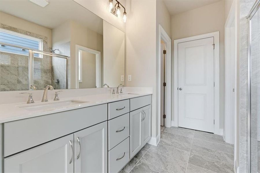 Furnished interior view inside a new home in Lakeside at Great Sky, Canton (Image 11).