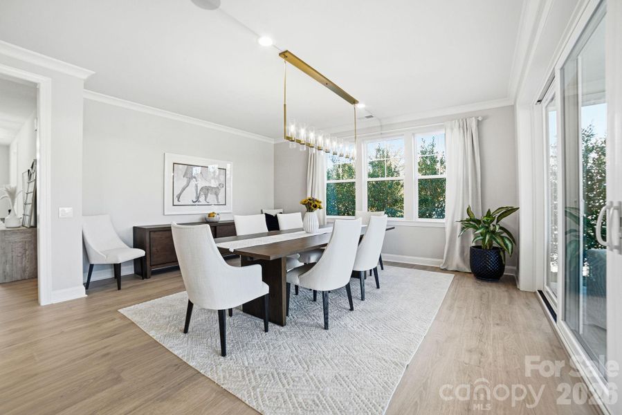 Furnished interior view inside a new home in , Huntersville (Image 33).