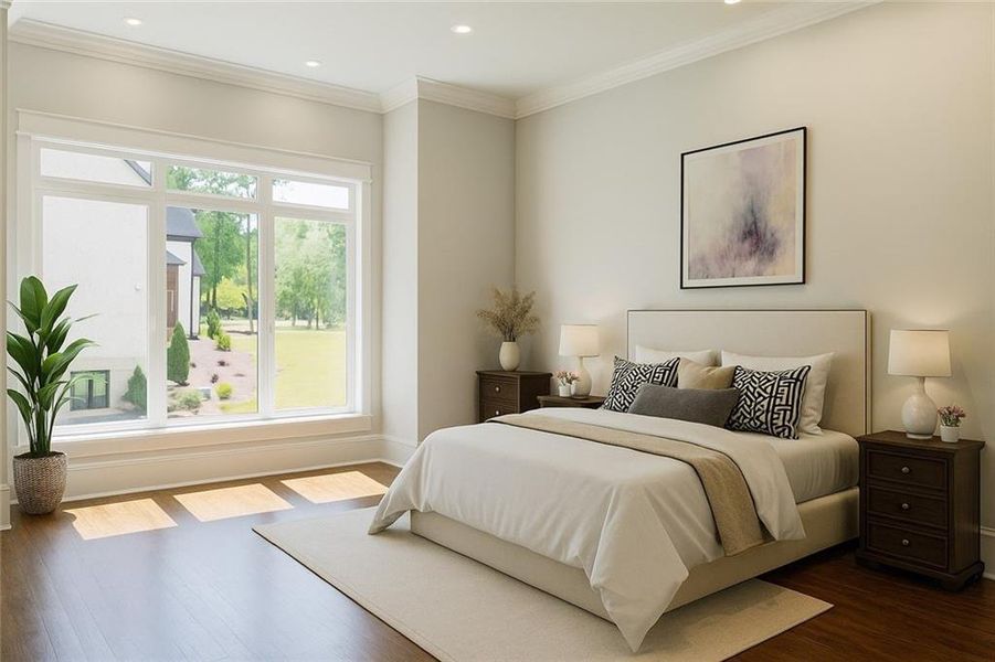 Furnished interior view inside a new home in , Roswell (Image 30).