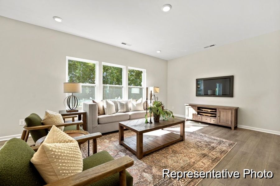 Furnished interior view inside a new home in Morgan Hills, Albemarle (Image 3).