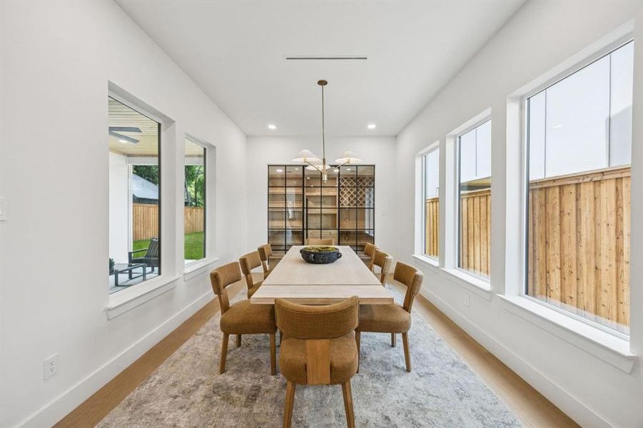 Furnished interior view inside a new home in , Dallas (Image 8).