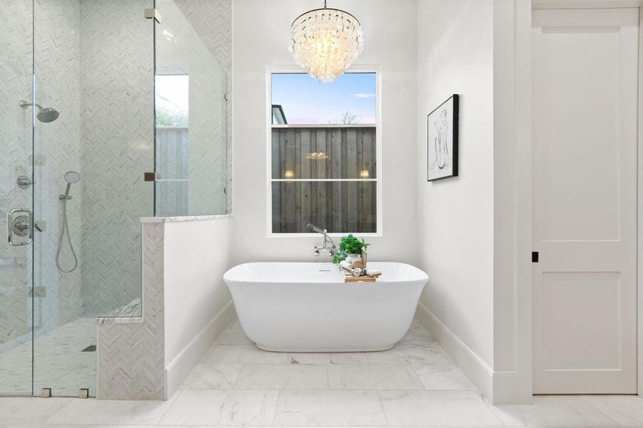 Furnished interior view inside a new home in , Dallas (Image 14).
