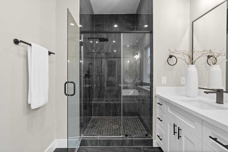 Furnished interior view inside a new home in , Houston (Image 34).