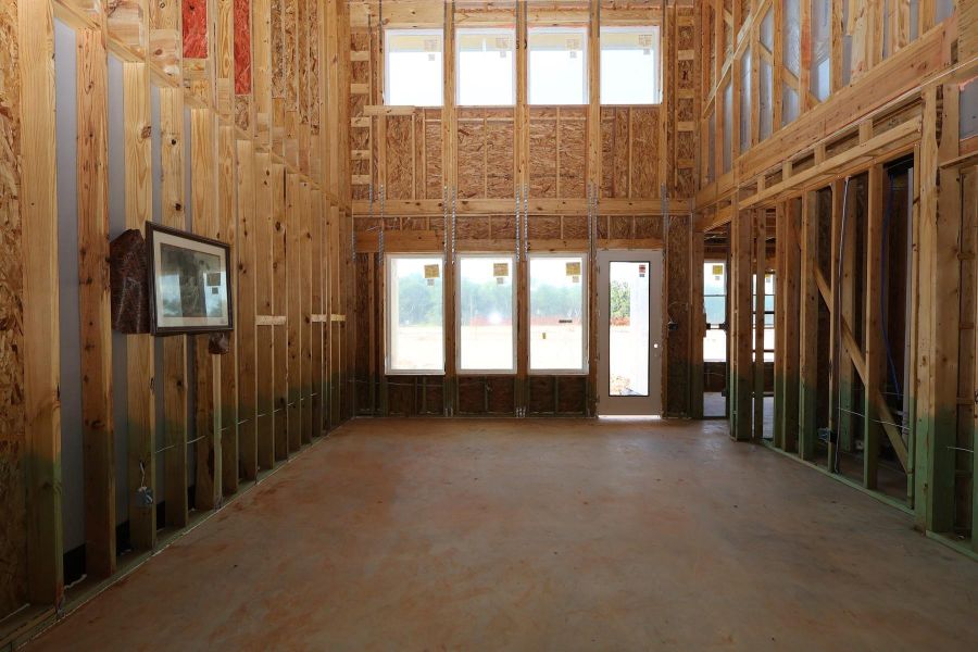 In-progress construction of a new home in Clopton Farms, Montgomery, TX (Image 6).