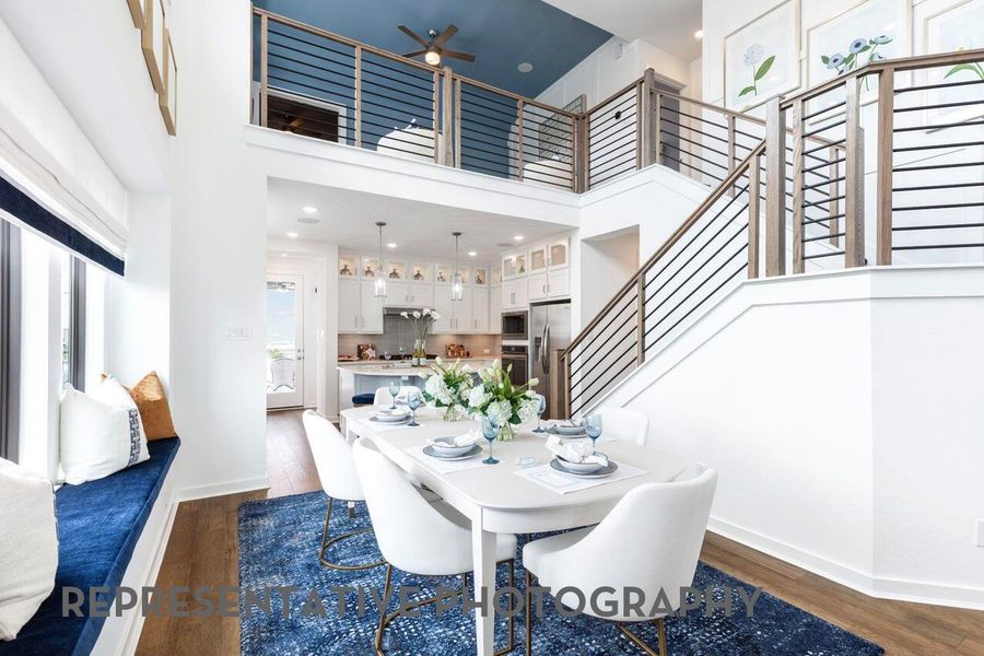 Furnished interior view inside a new home in Pomona, Manvel (Image 32).