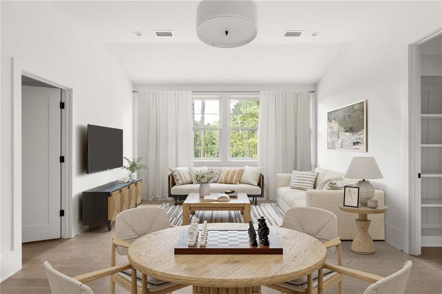 Furnished interior view inside a new home in , Chattahoochee Hills (Image 9).