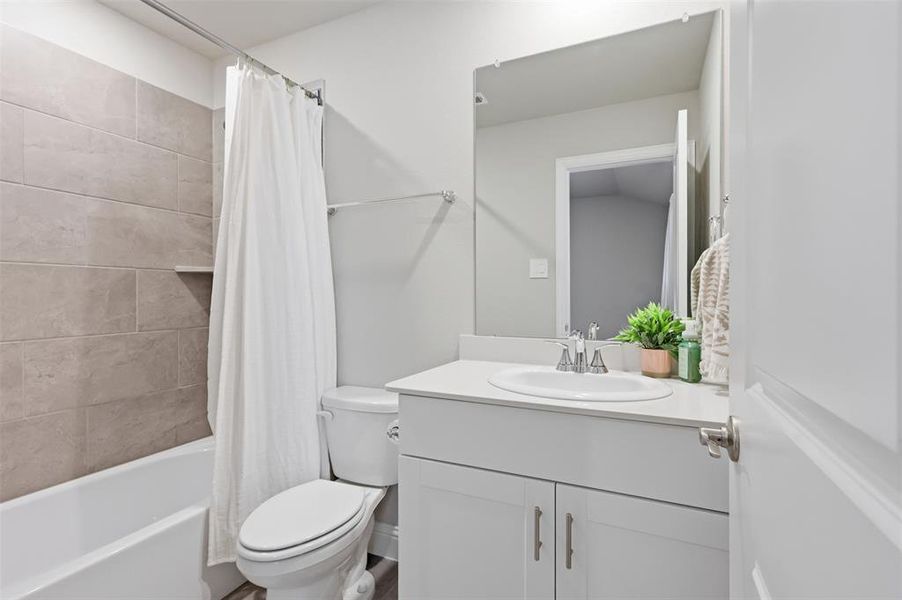 Furnished interior view inside a new home in Tesoro at Chisholm Trail Ranch, Crowley (Image 33).
