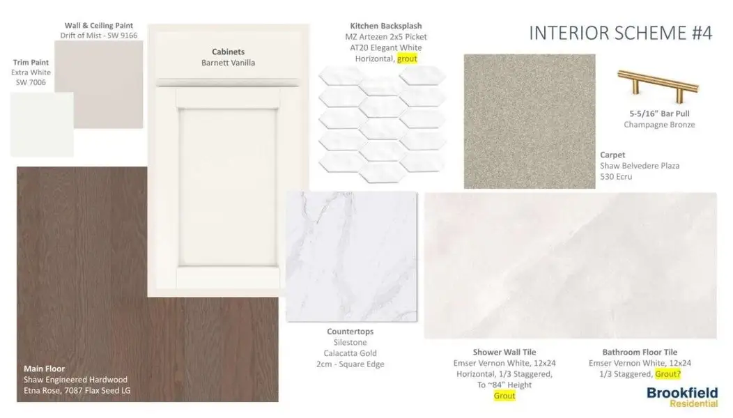 Sample of building materials used in homes in Elyson, Katy (Image 4).