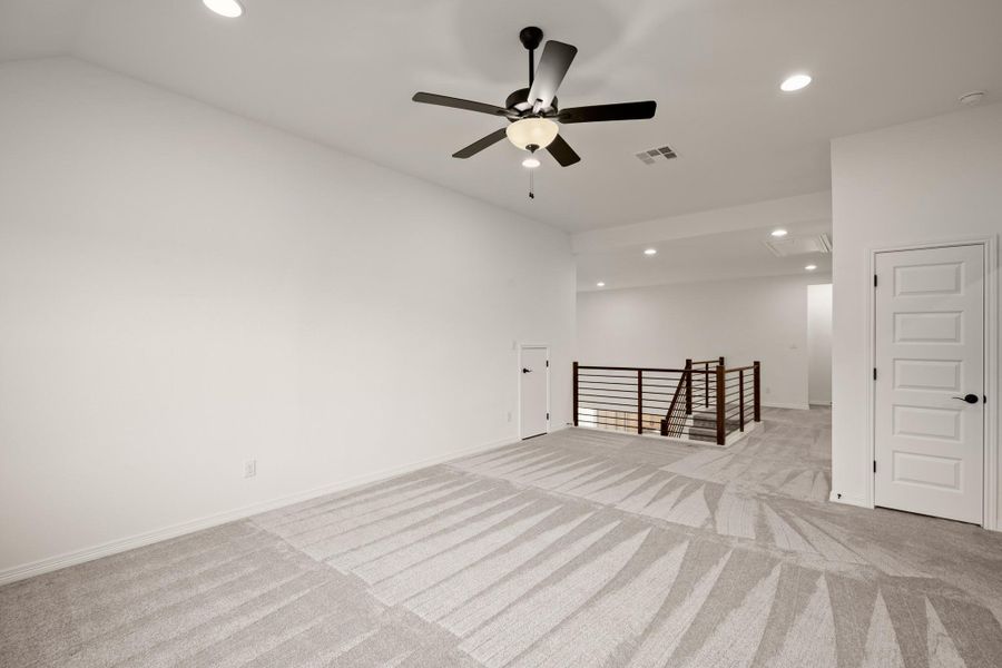 The bonus second floor living area or game room gives you that ideal extra living space allowing space for everyone's daily activities. The bonus second floor living area or game room gives you that ideal extra living space allowing space for everyone's daily activities.