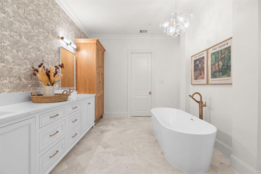 Furnished interior view inside a new home in , Copper Canyon (Image 9). Furnished interior view inside a new home in , Copper Canyon (Image 9).