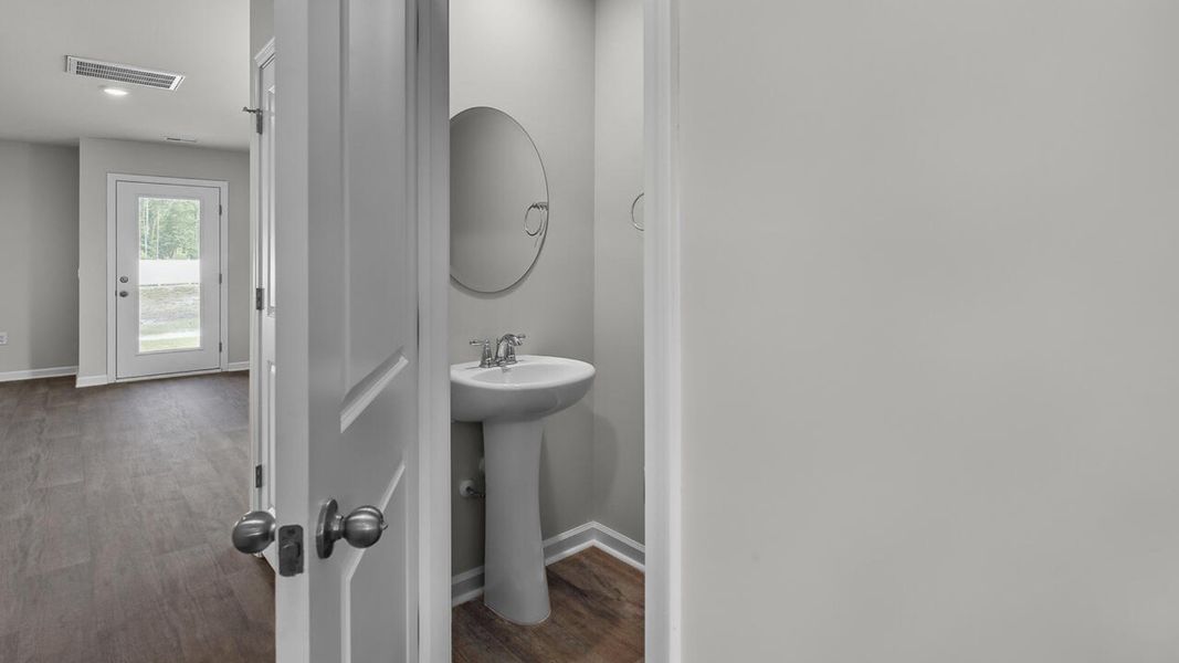 Furnished interior view inside a new home in Townes at Seabrooke, Leland (Image 9).