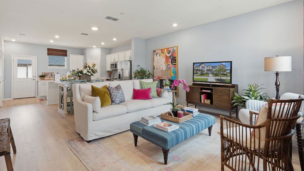 Furnished interior view inside a new home in Avery Centre, Round Rock (Image 7).
