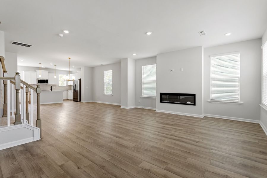 Spacious, unfurnished interior of a new home in Renaissance at White Oak, Garner (Image 22). Spacious, unfurnished interior of a new home in Renaissance at White Oak, Garner (Image 22).