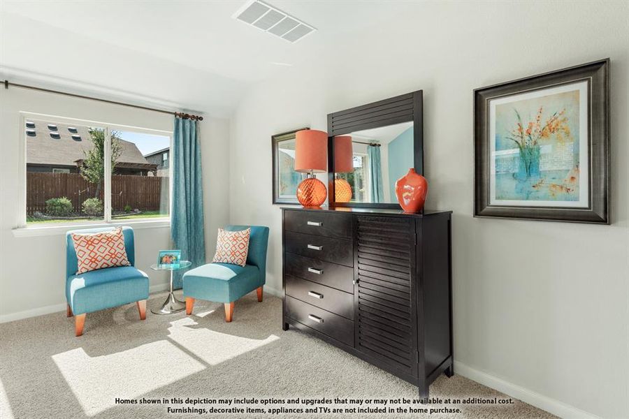 Furnished interior view inside a new home in Bear Creek Elements, Lavon (Image 7).