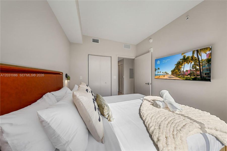 Furnished interior view inside a new home in , Miami (Image 18).