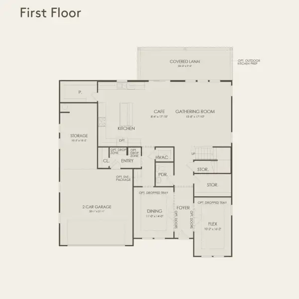 2D floor plan layout for the Norwood by Pulte Homes in Oakhurst Grove, Simpsonville, SC (Image 4).