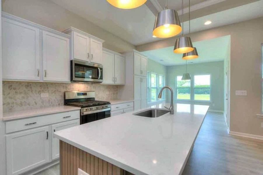Representative furnished interior of a home built from the Sinclair by True Homes in Edgewater - Harbor Pointe, Lancaster (Image 2).