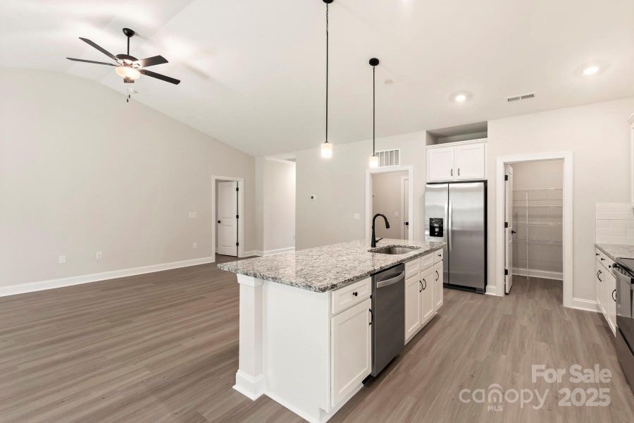 Furnished interior view inside a new home in Colonial Crossing, Troutman (Image 6). Furnished interior view inside a new home in Colonial Crossing, Troutman (Image 6).