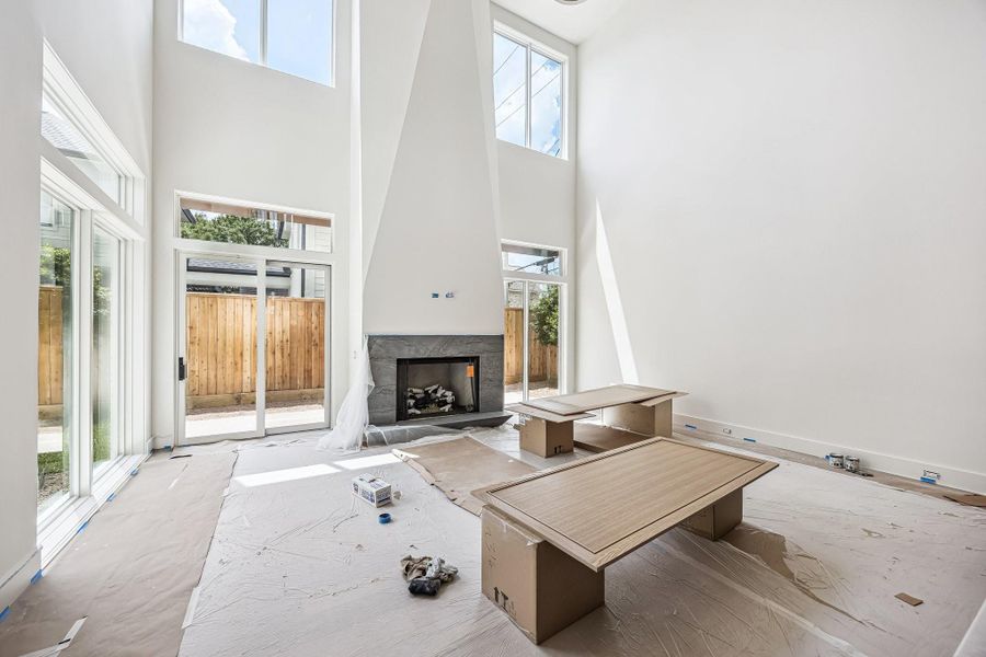 Wonderful natural light in this home.  Construction as of June 1, 2026.