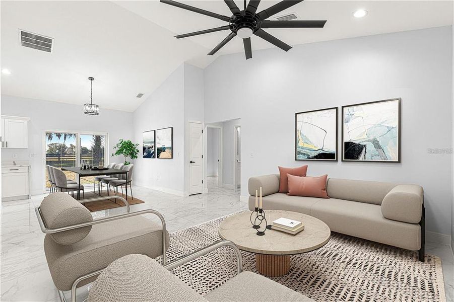 Furnished interior view inside a new home in , Summerfield (Image 5).