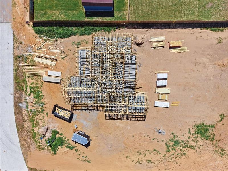 In-progress construction of a new home in , Tolar, TX (Image 9).