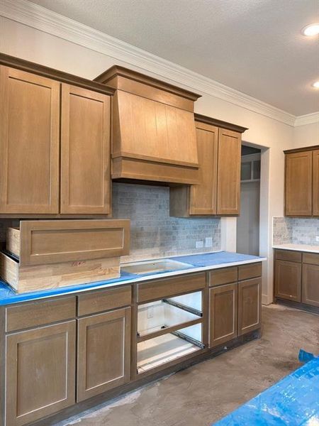 In-progress construction of a new home in Grayson Ridge, Van Alstyne, TX (Image 6).