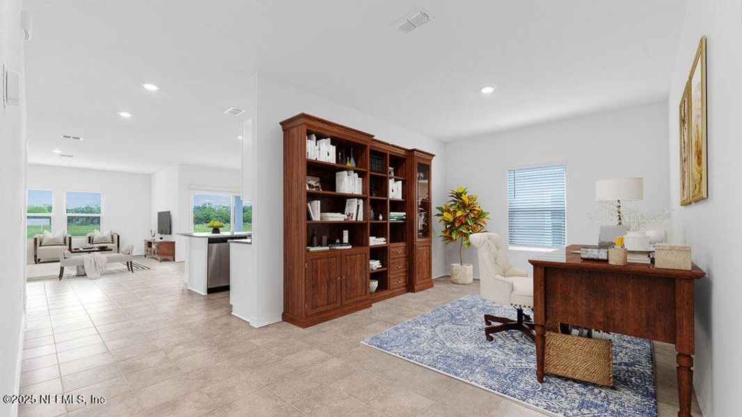Furnished interior view inside a new home in Coopers Meadow, Jacksonville (Image 17).