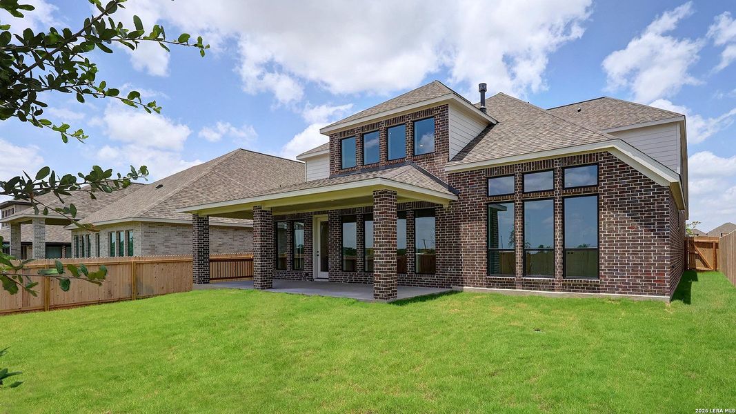 Exterior details and patio area of a home in Kallison Ranch, San Antonio (Image 20).